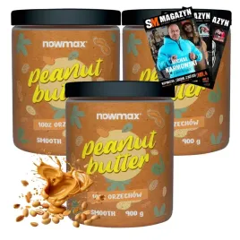 nowmax-maslo-orzechowe-100percent-peanut-butter-3x900-g-bez-soli-fit-crunchy