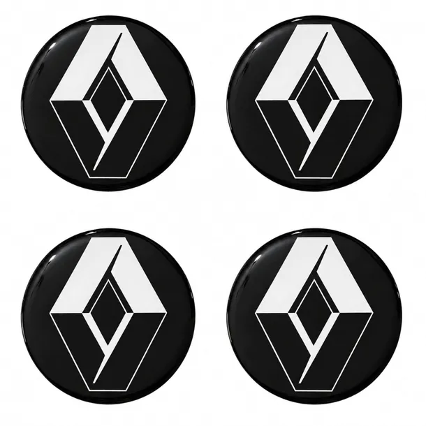 EMBLEMAT 3D kompatybilny z Renault 50 mm komplet 4 szt. zamiennik