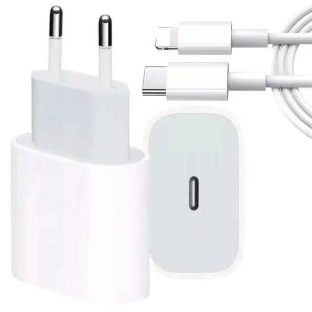 ŁADOWARKA DO IPHONE APPLE SZYBKA 3.0 KABEL 1M / USB-C - IPHONE LIGHTING 20W