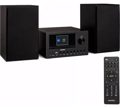 NOWOCZESNA MIKRO WIEŻA MD85008 Z RADIEM INTERNETOWYM I CYFROWYM DAB+ CZARNA