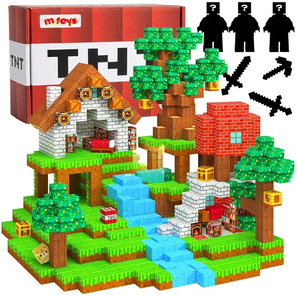 KLOCKI MAGNETYCZNE PIKSELE 3D KREATYWNE MY CRAFT 200el