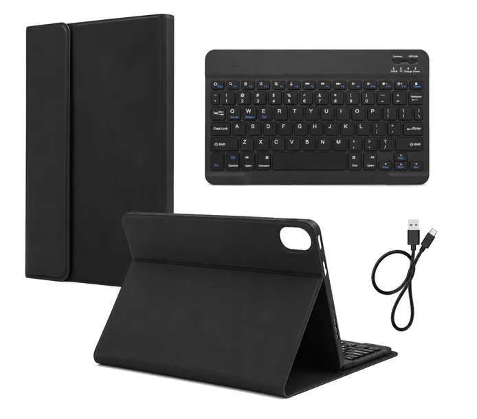 Etui do Xiaomi Redmi Pad 2 Pro z klawiaturą bezprzewodową bluetooth czarne
