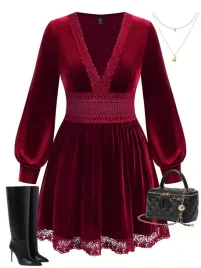 shein-czerwona-sukienka-dlugi-rekaw-s06-50