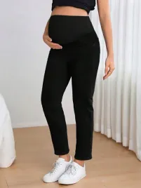 shein-czarne-ciazowe-spodnie-jeans-s06-m
