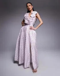 rozowa-maxi-sukienka-kwiaty-v-neck-b23-46