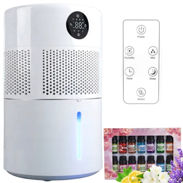 NAWILŻACZ POWIETRZA EWAPORACYJNY AROMATERAPIA JONIZATOR DYFUZOR TIMER PILOT