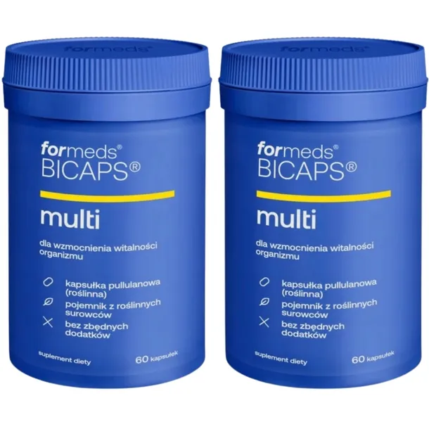 2x ForMeds BICAPS MULTI Kompleks WITAMINY I MINERAŁY 60 k Zmęczenie Energia