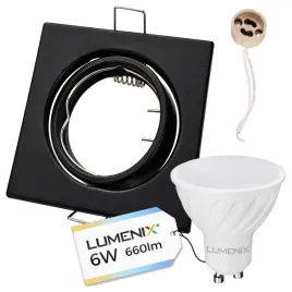 zestaw-led-gu10-6w-oprawa-halogen-czarny-kwadrat