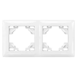 ramka-podwojna-do-gniazdek-kontaktow-toolight-oste-jnh014-2f-biala