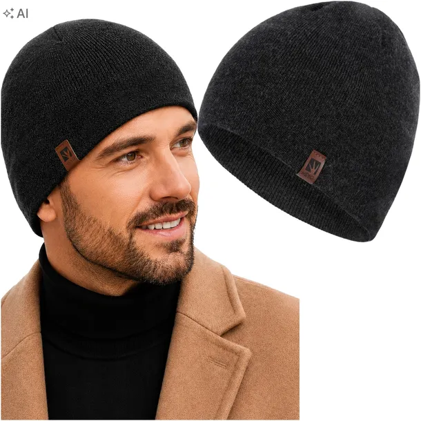 KLASYCZNA CZAPKA MĘSKA ZIMOWA JESIENNA HEYO BEANIE POLSKA PRODUKCJA