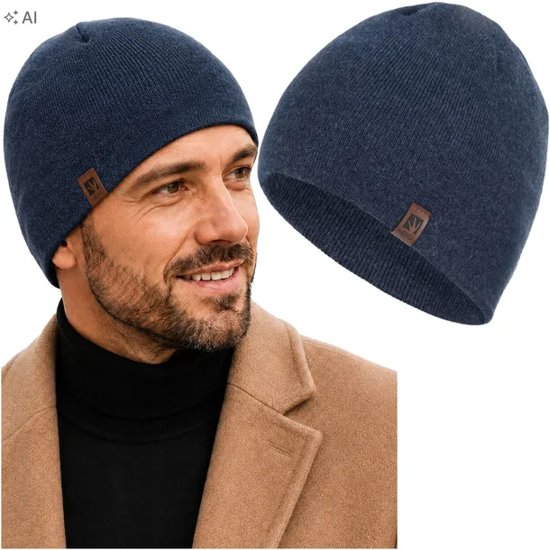 KLASYCZNA CZAPKA MĘSKA ZIMOWA JESIENNA HEYO BEANIE POLSKA PRODUKCJA