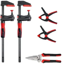 bessey-zestaw-4-zaciskow-i-nozyc-5-el-do-100-mm-uchwyt-2k
