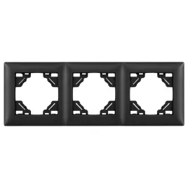 ramka-potrojna-do-gniazdek-kontaktow-toolight-oste-jnh015-3f-czarna