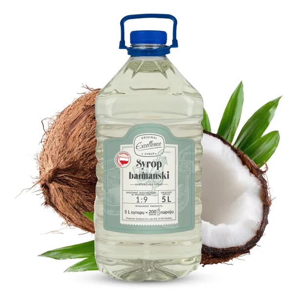 Syrop gastronomiczny o smaku kokosowym 5L Excellence