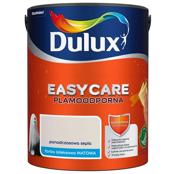 DULUX EASY CARE FARBA PLAMOODPORNA PONADCZASOWA SEPIA 5L