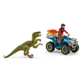 schleich-dinosaurs-zestaw-ucieczka-na-quadzie-przed-velociraptorem