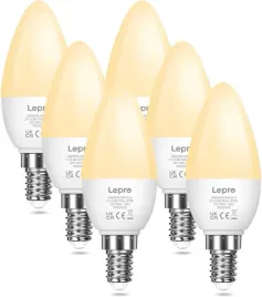 lepro-6x-zarowka-led-e14-c37-4-9w-40w-swieczka-2700k-premium-niemigoczaca
