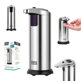bezdotykowy-dozownik-do-mydla-stojacy-teesa-250-ml-szary-regulacja-tsa8073