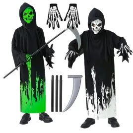 stroj-kostium-przebranie-zniwiarz-smierc-z-kosa-swiecacy-helloween-140-152