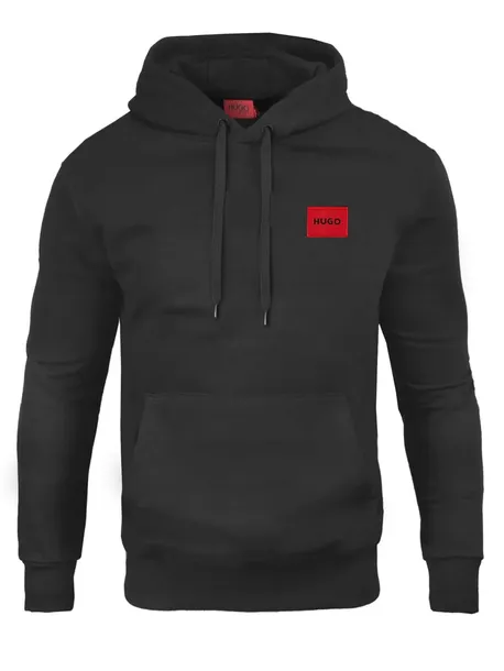 HUGO BOSS bluza męska czarna przez głowe z kapturem prezent XL