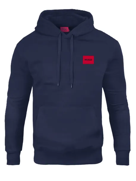 HUGO BOSS bluza męska granatowa przez głowe z kapturem prezent 3XL