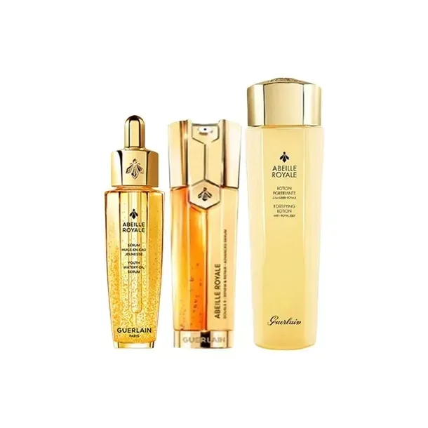 Guerlain Zestaw do pielęgnacji skóry Abeille Royale 3-częściowy Serum,Luksusowy olejek do twarzy,Tonik