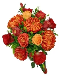 stroik-gesty-wiazanka-na-grob-cmentarz-roze-zolte-chryzantemy
