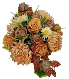stroik-gesty-wiazanka-na-grob-cmentarz-roze-chryzantemy-cappuccino-brazowe
