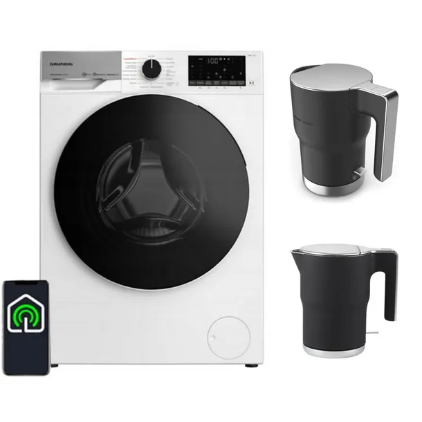 Pralko Suszarka Grundig GD7P5104427WPB 10/6kg 1400 Para WiFi czajnik gratis