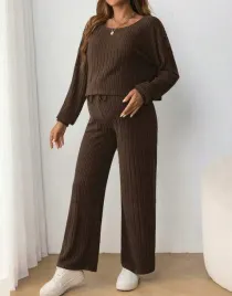 shein-brazowy-komplet-bluzka-spodnie-prazki-s06-46