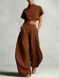 shein-brazowy-top-spodnie-komplet-s06-m