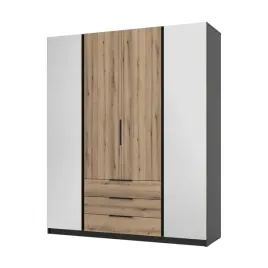 szafa-klaro-200-cm-2-lustra-3-szuflady-dab-evoke-czarna-4-drzwi