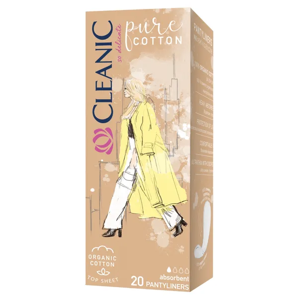 CLEANIC Wkładki higieniczne Pure Cotton 20 szt.