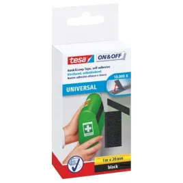 tesa-tasma-rzepowa-rzep-montazowy-samoprzylepny-w-tasmie-czarny-1m-x20mm