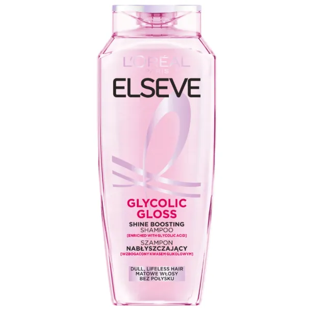 L'Oréal Elseve Glycolic Gloss Nabłyszczający Szampon Włosy Matowe 400ml