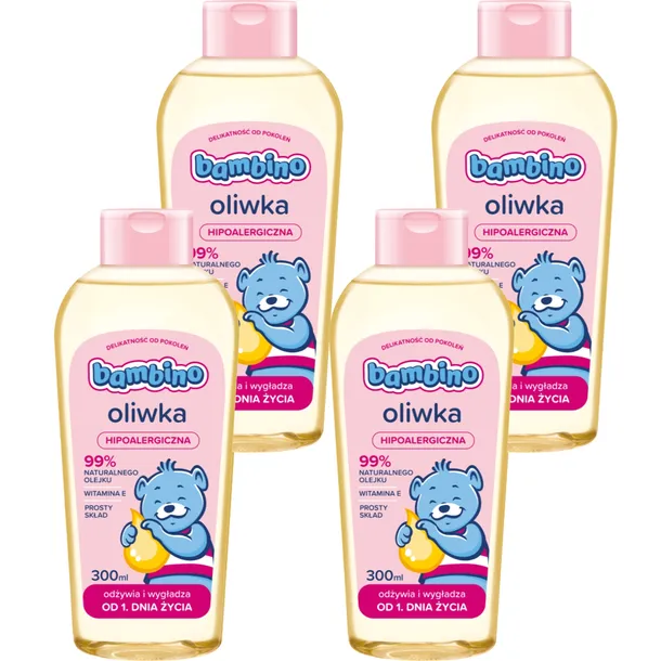 4 x BAMBINO Oliwka dla dzieci i niemowląt 300ml