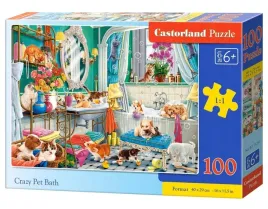 puzzle-100-crazy-pet-bath-castor-jakosc