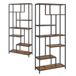 regal-geometryczny-stojacy-na-ksiazki-6-poziomow-30x80x180-cm-vintage-loft