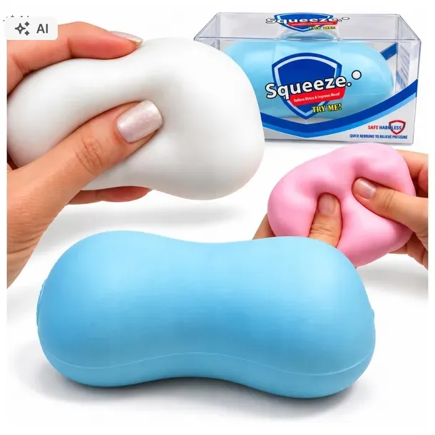 GNIOTEK CHRUPIĄCY CRUNCHY SQUISHY Antystresowy sensoryczny Zabawka 9 cm