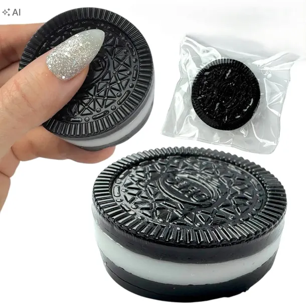 Gniotek CIASTKO cisteczko w stylu Oreo – Antystresowa Zabawa
