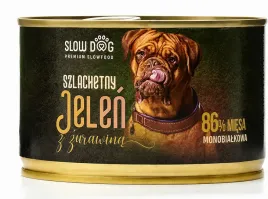 slow-dog-szlachetny-jelen-z-zurawina-mokra-karma-dla-psa-410g