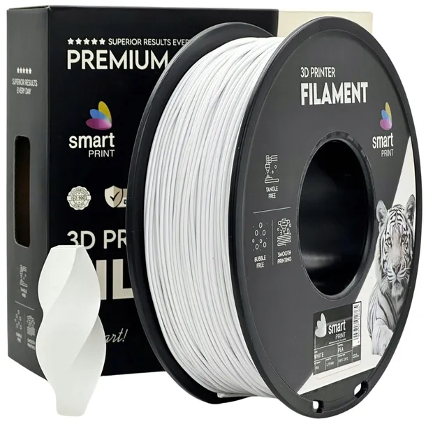 Filament PLA White Biały Smart Print 1,75mm 1kg Drukarka 3D