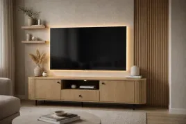 szafka-rtv-lamelle-321-dab-cremonaorryflowana-orczarne-dodatki-orcichy-domyk