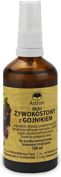Olej Żywokostowy z Gojnikiem Żywokost Astron 100ml