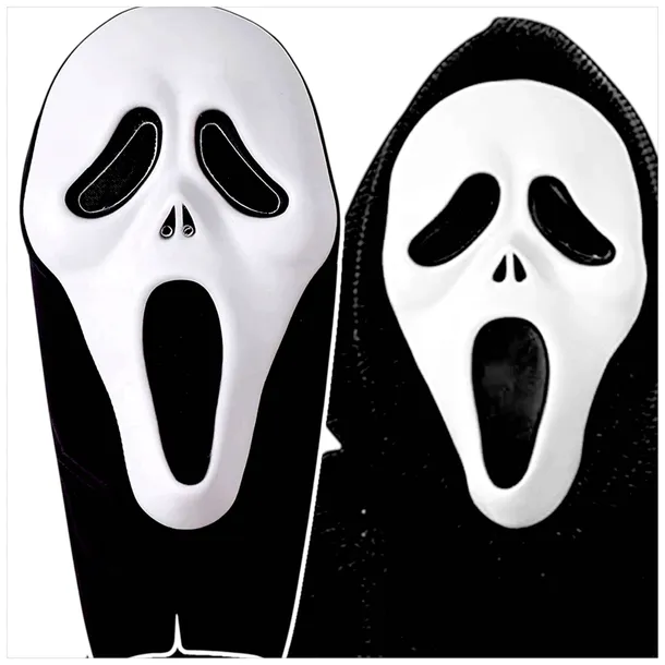 MASKA DUCH KRZYK KAPTUR HALLOWEEN STRASZNY FILM PRZEBRANIE NA I MPREZĘ