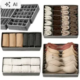 organizer-na-ubrania-bielizne-duzy-zestaw-pojemnik-uniwersalny-4-szt-szary