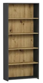 regal-80cm-z-polka-i-szafka-ksiazki-segregatory-antracyt-mix-artisan