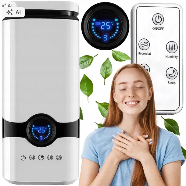 Nawilżacz powietrza SMART HOME automatyczny AROMATERAPIA + PILOT