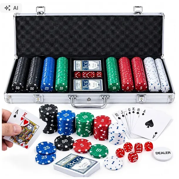 Zestaw do Pokera 500 Żetonów Walizka Poker Karty Texas Żetony Kostki Mocny