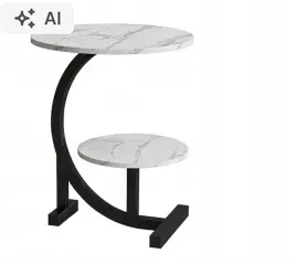 stolik-kawowy-okragly-60-cm-2-polki-marmur-loft-czarny